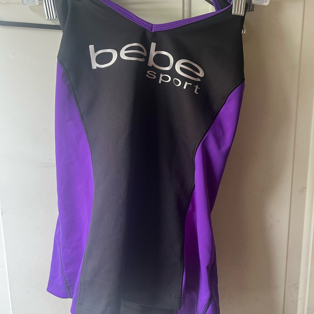 Bebe Sport Black and Purple Activewear